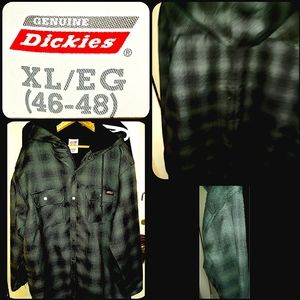 Genuine Dickies Mens Polar Fleece Lined Flannel/Shirt Jacket
